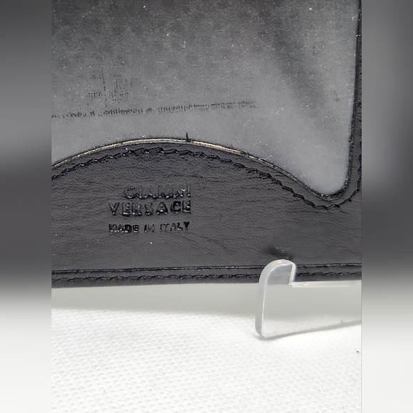 Versace mens wallet black Medusa head embossed. Made in Italy. - Picture 2 of 9